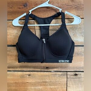 Victoria's Secret Sport Black Zip Front Sports Bra